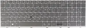KR Korean   Laptop Keyboard for HP Elitebook 850 G5, 850 G6, 755 G5, zbook 15u G5, 15u G6 L13000-AD1 L14366-AD1, Backlit, w. Gray Frame
