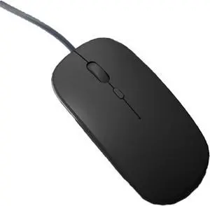 Wired Mouse, USB Computer Mouse, 3 Buttons Home and Office Mouse for Laptop,Computer,PC,Desktopfor Righty or Lefty Use,Black