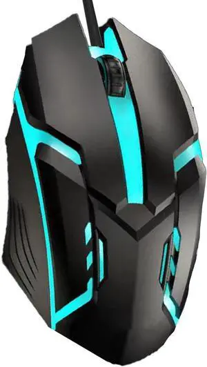 Corded Illuminated Mouse Not only is it The Best Tool for Precise Control, it is Also a Small Helper in Your Life (Black) (NTYDE4)