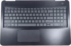 Mengnee Laptop Palmrest Keyboard Compatible with H-P Pavilio-n 15-BC 15-DP Black L22938-001 L22937-001Touchpad (Backlit L22938-001)