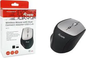 Equip 245115 Dual Connector Wireless Mouse (USB-C+A)