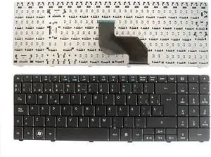 Spanish Keyboard Compatible with Aspire 5516 5517 5332 5532 5534 5732 5732Z 5732ZG 7713 7715 Compatible Laptop Black