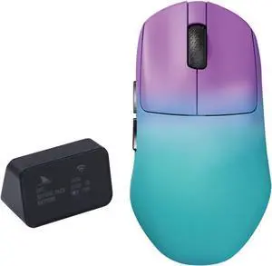 Darmoshark N7MAX Wireless Gaming Mouse, Triple Mode 8K, 8K Receiver with Display, 30000DPI 750IPS 50G, PAW3950 Sensor, 49±2g Ultra Lightweight, Web Driver Program (BT/2.4 G/Tpye-C)