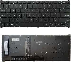 Laptop Keyboard Compatible with Ace-r A514-54 A514-55 A514-56 A515-41 A515-43 Black US Backlit (with Backlight)