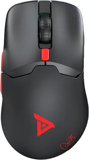 TAIOU TSG608S Wireless Gaming Mouse, 2.4GHz, 67g Lightweight, 400mAh Battery, 30Hr Battery Life, Black and Red