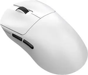 H8 Gaming Mouse, 12000 DPI, Triple Mode 2.4G/BT/Wired, 1000Hz, 55g Lightweight, Carbon Fiber Design (H8-White)