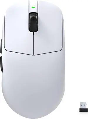 Mercury Wireless Gaming Mouse41g Ultalight, PAW3395 Sensor, 8K Polling Rate,26000 DPI,5 Programmable Buttons Optical Mice for PC/MAC/Laptop,White