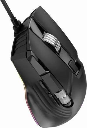 High Precise Wire Gaming Mouse with 1200-12400DPI Customizable ARGB Lighting Modes Wire Precise Mouse Superior Control High Precise Wire Gaming Mouse with 1200-12400DPI Customizable ARGB Lighting Modes Wire Precise Mouse Superior Control