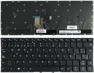 Spanish Laptop Keyboard Compatible with 910 910-13IKB 5 Pro Series Compatible Black SP Keyboard with Backlight