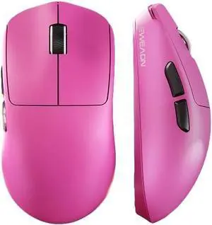 X23Pro Lightweight Gaming Mouse, 12000 DPI, Wireless/Bluetooth/2.4G, 800mAh Battery, Pink