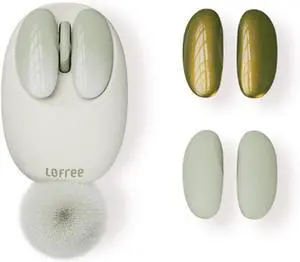 Small Petal Wireless Mouse - Bluetooth 5.0 & 2.4G Dual Mode, Multi-Device Pairing, Compact Ergonomic Design, Silent Click, Compatible with Windows 10/11/macOS/iPad/Android - for Home & Office