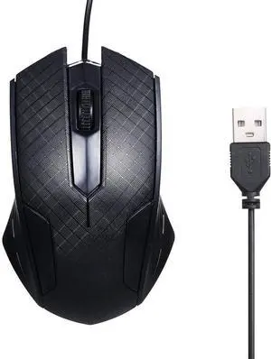 7/8 /10/XP Mac OS Compatibility Comes with 1.1M Cable 3- Button USB Optical Wired Mouse High Precision Easy to Carry