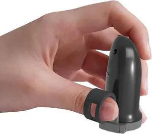 Wireless Finger Mouse, Wearable Remote Mice PPT Slides Presenter, Rechargeable Lazy Finger Rings Mouse, Adjustable Control Mode, 360° Rotation,Compatible Mac/Windows,Black
