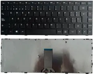 OEM Spanish Keyboard for - IdeaPad G40 Series & Flex 2 14 - Black Replacement Laptop Keypad Accessories
