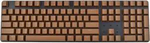 Coffee | France | 104Pcs Bakclit Mechanical Keyboard Laptop Notebook Blank Keycap Ergonomic Blank Keycaps Mechanical Keyboard for Mx