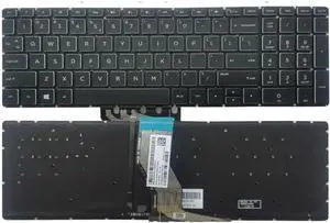 Compatible Laptop Keyboard for 15-BS 15-BR 15-BW 15T-BR 15Q-BU 15T-BS 15Z-BW 250 G6 255 G6 256 G6 258 G6 TPN-C129 TPN-C130 Models Replacement Part(Crystal KEYCAP)