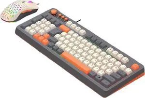 MultiSystems 98Keys Wire Keyboard with ARGB Lighting Ergonomic Build Keyboard and Long Last Switches Life