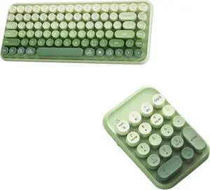 Tri-Mode Typewriter Style Keyboard with Tri-Mode Numpad