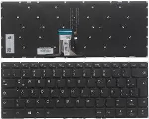 Latin Laptop Keyboard Compatible with 310S-14 310S-14ISK 310S-14AST 510S-14 510S-14ISK 510S-14IKB 710S-14 Backlit Design
