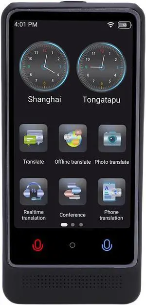 2025 AI Translator Device, 3" Touch Screen, Real Time Bidirectional Voice, Text, Photo Translation for 138+ Languages, 6H Battery for Travel, Business & Learning