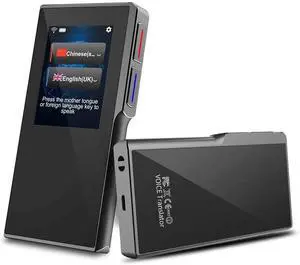 AI Smart Language Translator Device with 2.4 Inch High Definition Touch Screen Support 70 Languages Accurate Smart Real-Time Instant for Business Chat Travel Abroad