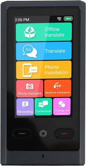 Smart Voice Translator: Real-Time 138 Language Translation, 3 Inch Touchsn, 15 Languages Offline, 2-Way Communication Device