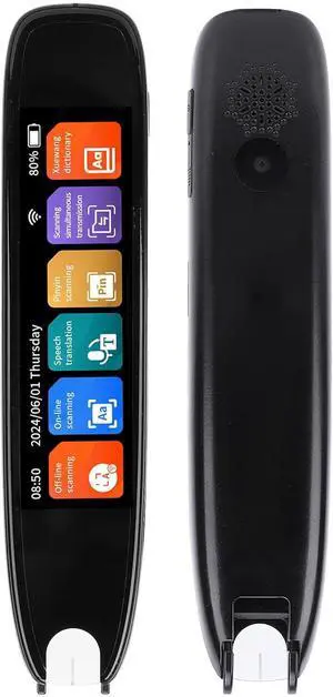 Scan Reader Pen, 2 Way Wi - Fi Text to Sp OCR Digital Pen, 3.69 Inch Touch Screen, 142 Languages Translator Device Support Photo Translation