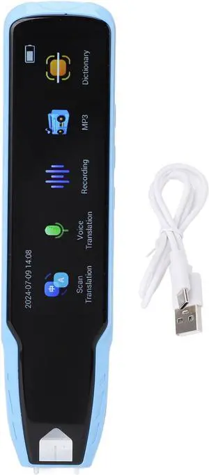 A13 Smart Language Translator Pen Offline Scanning, 112 Languages Supported, Rechargeable Scan Reader Pen Ideal for Dyslexia, Travel, and Business (Blue)