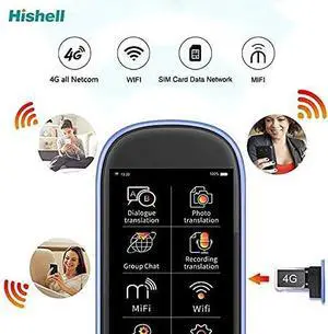 Portable Translation W1 Pro 117 Language Two Way Instant Speech Translator Device Offline Automatic Voice Translator,