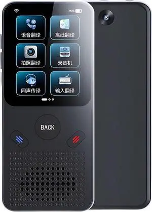 Language Translator Device, Two-Way Instant Translator 138 Languages 2.4 Inch Touch Screen Pocket Dictionary Portable Traductor for Business Travel Learning for Business Learning Travel