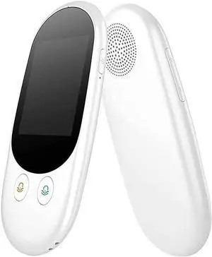 Smart Language Device,Two-Way Multi Language Device with Real-Time Voice, Recording, and Photo Translations,Instant Travel Communicator,USB Rechargeable