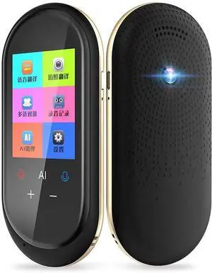 Smart Language Translator Device, 70 Languages Two-Way Real Time Translator, Mini Portable WiFi 2.4Inch Touch Screen, for Learning Travel