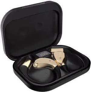 AI Translation Open-Ear Headphones Bluetooth 5.4, Real-Time 144+ Languages, Noise-Canceling Open Ear Earbuds Wireless with 28H Battery | Ear-Hook Design Headphones with 360° Surround Sound (black)