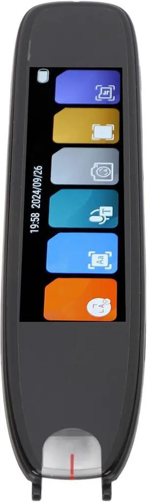 WiFi Translation Pen 3.7 Inch Touchscreen Voice Translator 142 Languages Online Scanning Reading for Office Travel Study Black