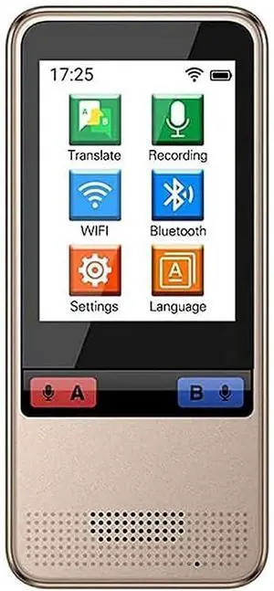 Smart Voice Language Translator Device,Real-time Two-Way Offline Speech/Text WiFi 2.4 inch IPS Touch Screen Support 75 Languages for Learning Travel Business Hello Yearn for