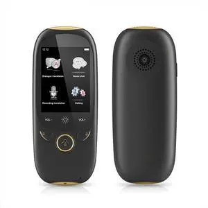 Smart Offline Language Translator Device, Portable Instant Voice Translator Two Way WiFi for 12 Languages for Online 77 Languages 2.0Inch HD Touch Screen,Black Needed Happy Gift