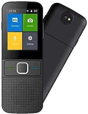 Portable Language Translator Device, 137 Languages Mini Smart WiFi Voice Translator with 2.4 Inch Touch Screen, Voice/Text/Recording Hello Yearn for