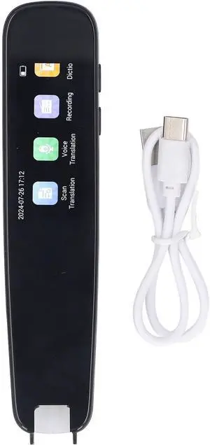2.23in Offline Multilingual Scan Translator Pen with Resolution Display, Built in Dictionary, Recording Function, and 99% Accuracy Scanning Translation