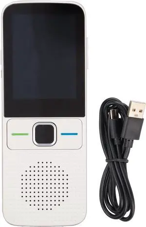 T10 Smart Voice Translator - Instant 138 Langs WiFi Translation Device with 2.4 Touchscreen, Photo Recognition, for Travel, Business, Study (White)