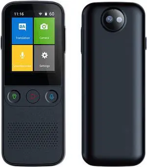 Smart Instant Language Translator Multi-Language Real Time Translation Device Portable Photo Scanning Translator 2.4 Inch Touch Screen WiFi Support Offline,B