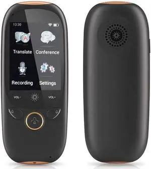 Offline Voice Translator Device, 2.4-Inch Touch Screen Smart WiFi Connection, Two-Way Instant Language Translator Supports 75 Languages,White