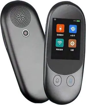 Portable Translation Device Photo Scanning Translator 2.4 Inch Touch Screen Smart Instant Language Translator WiFi Support Offline,A