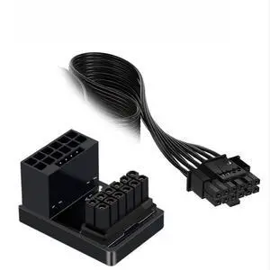 ATX3.0 16n Male to 16n Female Power Adapter PCIe 5.0 12VWR 16n 12+4n Male GPU Power Cable Connector ATX3.0 16n Male to 16n Female Power Adapter PCIe 5.0 12VWR 16n 12+4n Male GPU Power Cable Connector