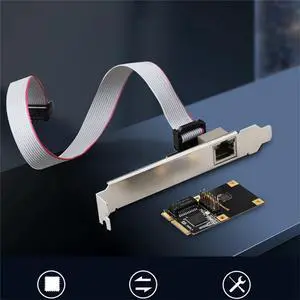 RJ45 Gigabit Ethernet Mini PCI PCI E Network Adapter Gigabit NIC for I210 1000M RJ45 Gigabit Ethernet Mini PCI PCI E Network Adapter Gigabit NIC for I210 1000M
