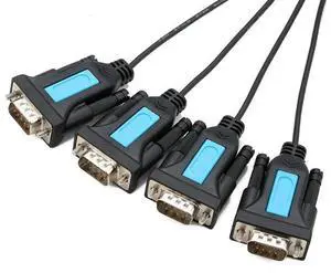 USB to RS232 adapter 1 to 4 anti-shielding nickel-plated tin-plated plug and play USB to RS232 adapter 1 to 4 anti-shielding nickel-plated tin-plated plug and play