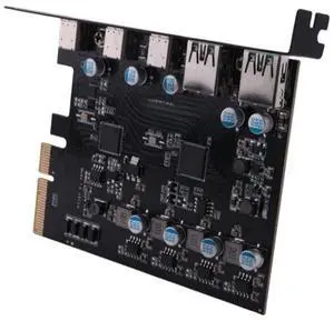 PCIe to USB 3.2 2 Adapter Card PCI Expansion Card PCI-E Add-on Card Riser Card for PC 10/8/7 and M