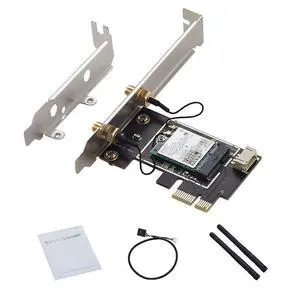 BE200 WiFi 7 Network Card 5G/6G PCI 4.0 X1 Wireless Bluetooth BT5.4 802.11AX Tri-band 8774Mb for WIN10/11