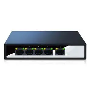 2.5GbE Ethernet Switch 5 Ports 2.5G Network Switch Fanless Small Home Lab Setup Switch Unmanaged Plug and Play EU Plug