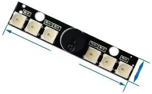 WS2812B LED & 5V Active Buzzer 6*RGB Chips LED Indicator NAZE32 Skyline32 Flight Control