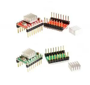 10pcs/lot Reprap Stepper Driver A4988 stepper-motor driver with Heatsink